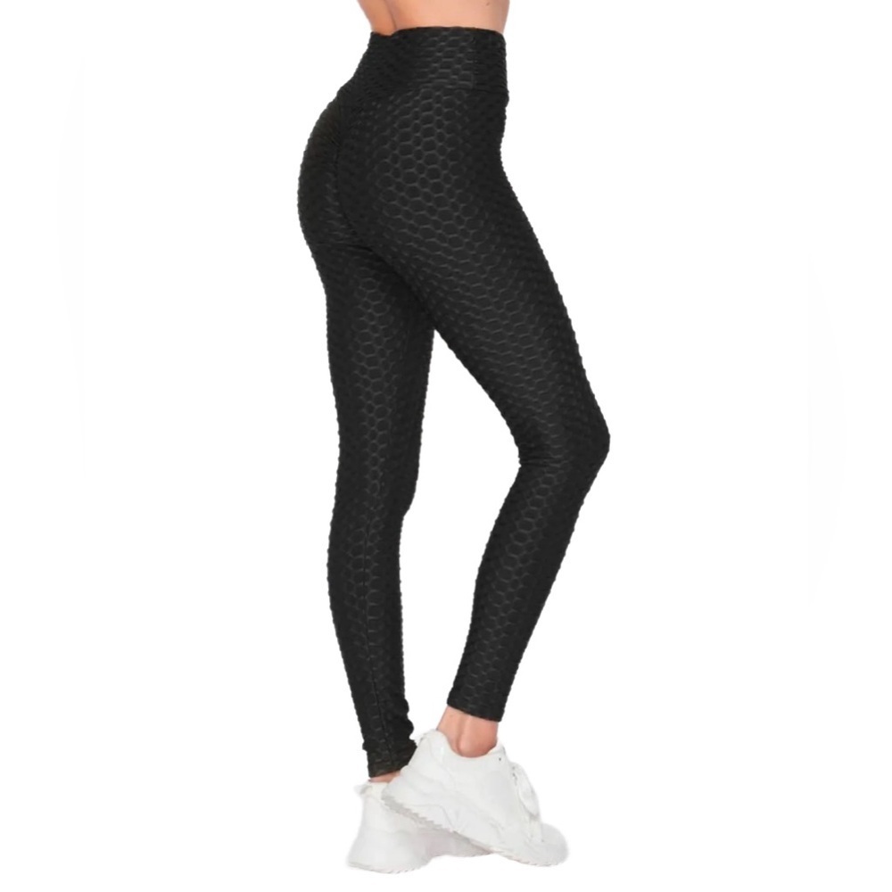 Tik Tok “Booty POP” Peach cheeks 🍑 high waisted leggings in black like new!